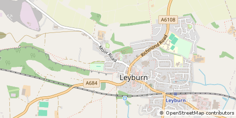 Map of Leyburn, North Yorkshire