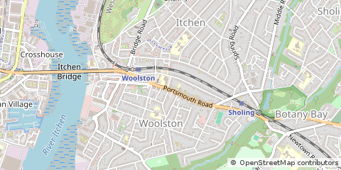 Map of Southampton, Hampshire