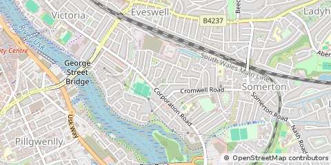 Map of Newport, Gwent