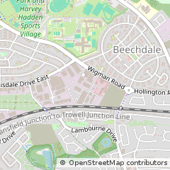 Map of Nottingham, Nottinghamshire