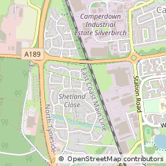 Map of Newcastle Upon Tyne, Tyne and Wear