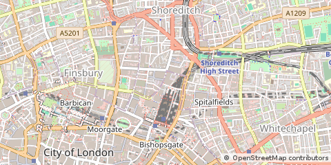 Map of Broadgate, London