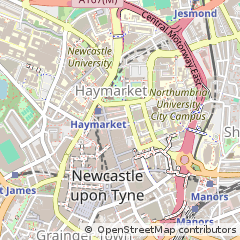 Map of Newcastle Upon Tyne