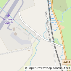 Map of Pembrey, Carmarthenshire