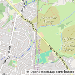 Map of Wimborne, Dorset