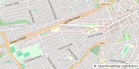 Map of Aberdeen