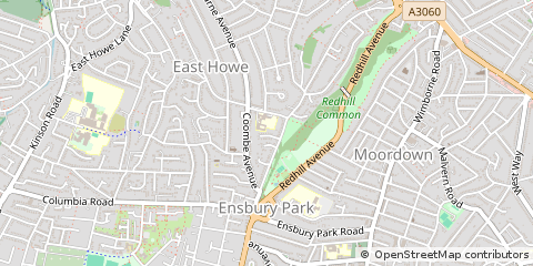 Map of Bournemouth, Dorset
