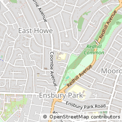 Map of Bournemouth, Dorset