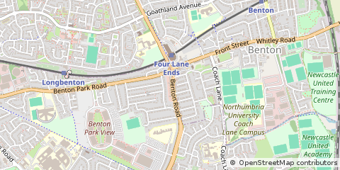 Map of Newcastle Upon Tyne