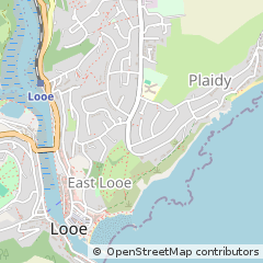 Map of East Looe, Devon