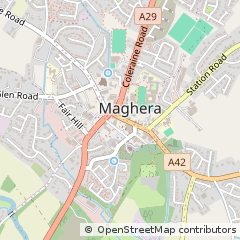 Map of Maghera, Co Londonderry