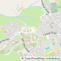 Map of Caerfyrddin