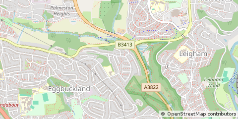 Map of Plymouth, Devon