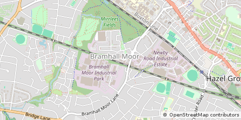 Map of Stockport, Cheshire