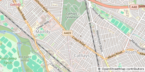 Map of Cardiff