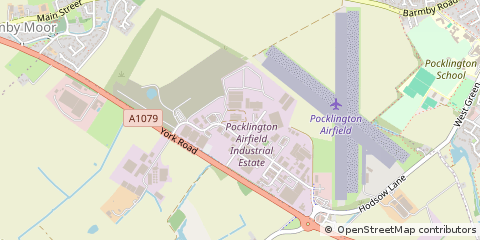 Map of Pocklington, East Yorkshire