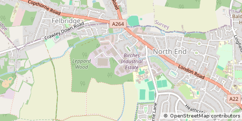 Map of East Grinstead, West Sussex