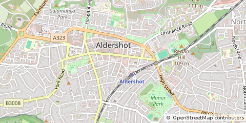 Map of Aldershot