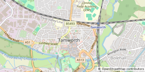 Map of Staffordshire