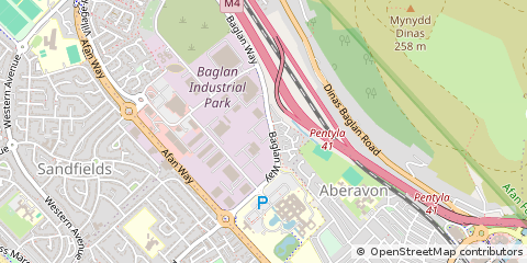 Map of Port Talbot