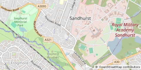Map of Sandhurst
