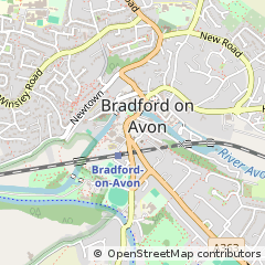 Map of Bradford on Avon, Wiltshire