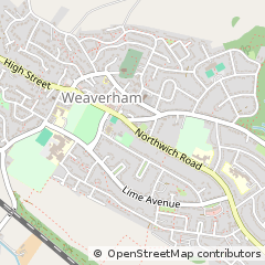 Map of Weaverham, Cheshire