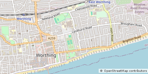 Map of Worthing