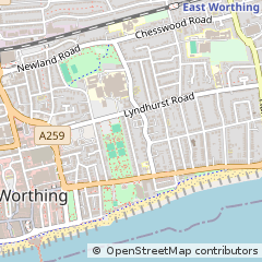 Map of Worthing