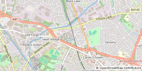 Map of West Bromwich, West Midlands