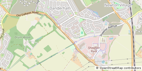Map of Danderhall, Midlothian