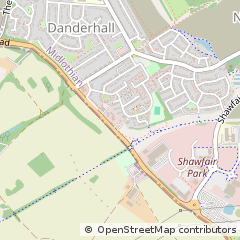 Map of Danderhall, Midlothian
