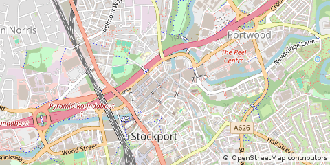 Map of Stockport