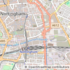 Map of Nottingham, Nottinghamshire