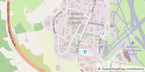 Map of Dyce Aberdeen