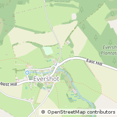 Map of Evershot, Dorset
