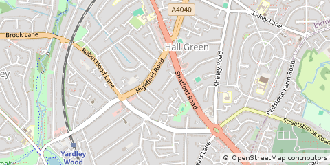 Map of Birmingham, West Midlands