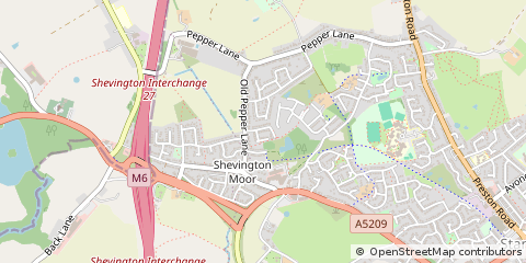 Map of Wigan, Lancashire