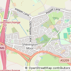 Map of Wigan, Lancashire