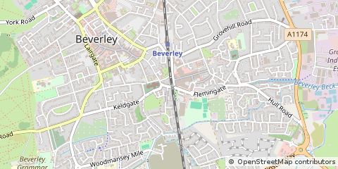 Map of Beverley, East Yorkshire