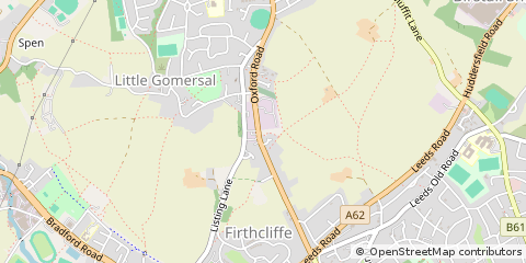 Map of Bradford, West Yorkshire