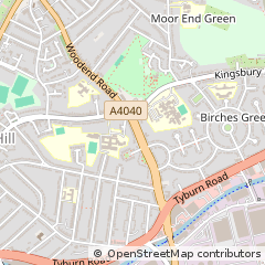 Map of Birmingham, West Midlands