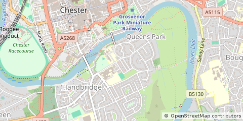 Map of Chester, Cheshire