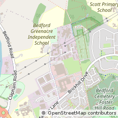 Map of Bedford, Bedfordshire