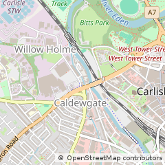 Map of Carlisle, Cumbria