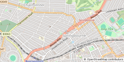 Map of Bournemouth