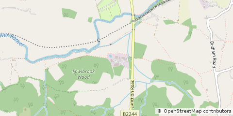 Map of Bodiam, Robertsbridge, East Sussex
