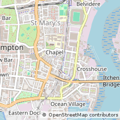Map of Southampton, Hampshire