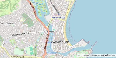 Map of Weymouth, Dorset