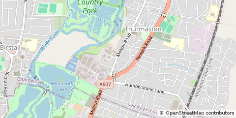 Map of Leicester